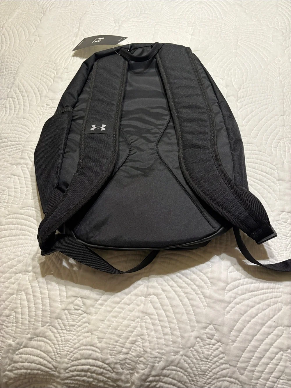 Under Armour Black Backpack with White Logo